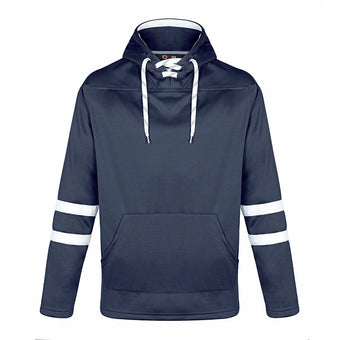 compare product Adult Pullover Hockey Lace Hooded Sweatshirt