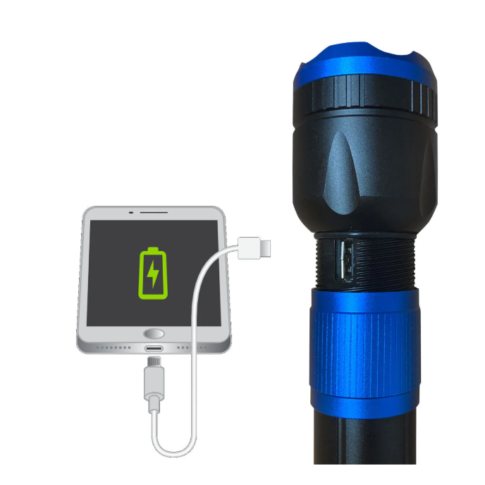 3400 Lumen HD USB Rechargeable Flashlight with Powerbank