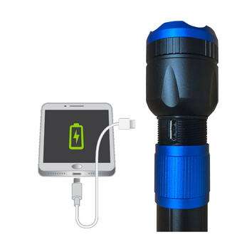 compare product 3400 Lumen HD USB Rechargeable Flashlight with Powerbank
