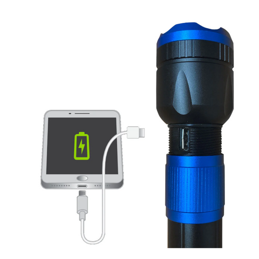 3400 Lumen HD USB Rechargeable Flashlight with Powerbank
