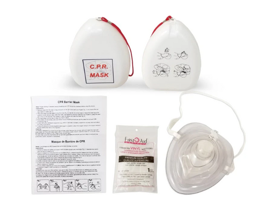 CPR Pocket Mask w/Gloves in Plastic Case